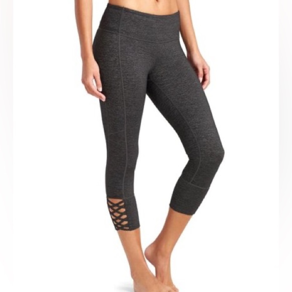 Athleta - Crop Legging - Gray/Black - Size Small
